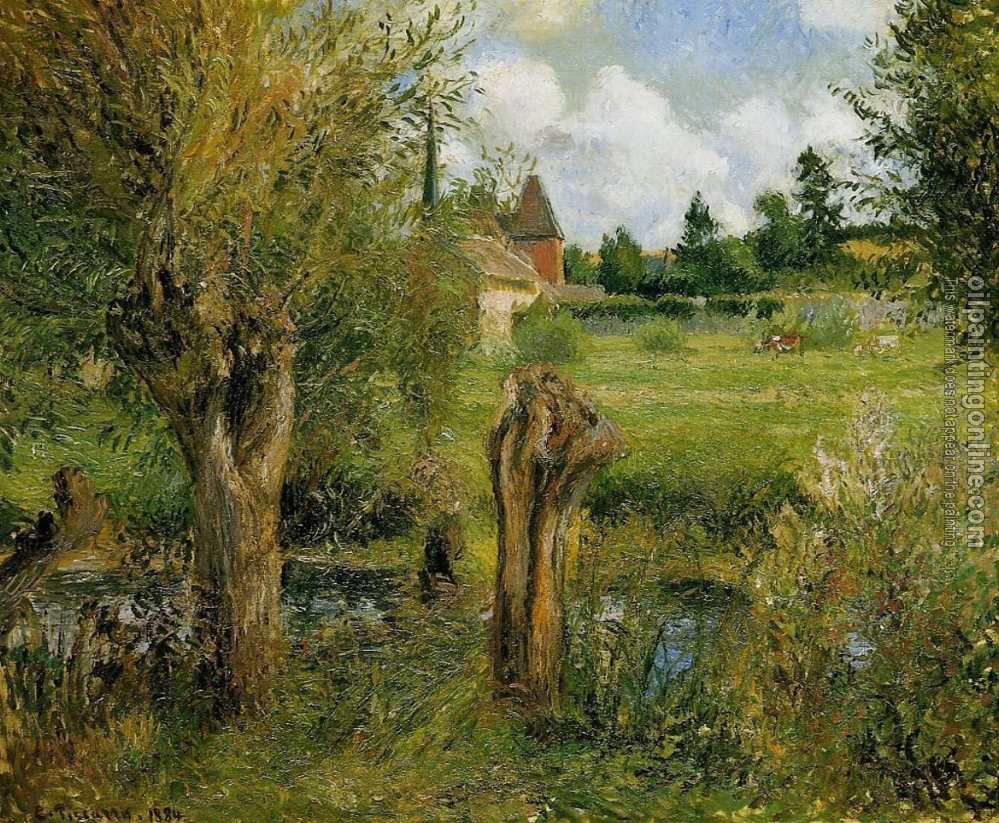 Pissarro, Camille - The Banks of the Epte at Eragny